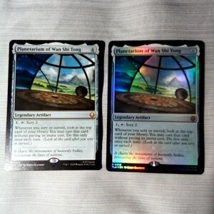 Set Of 2 Planetarium of Wan Shi Tong 1 Foil & 1 Regular Avatar TLA Cards #259